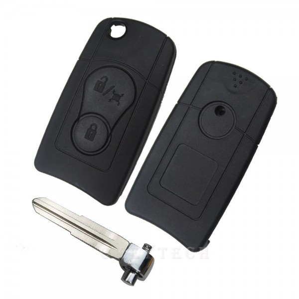YOUBBA-Étui pour clé de voiture à distance pliable à 2 boutons, coque de  protection modifiée, lame vierge non coupée, SsangYong Actyon - AliExpress