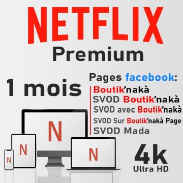 Netflix Premium 1 mois | 4...