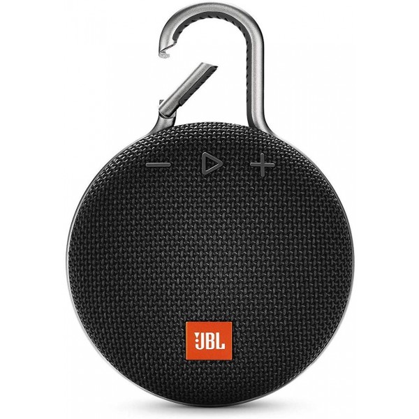 JBL Clip 3 – Enceinte Bluetooth portable avec mousqueton – Étanchéité IPX7  – Autonomie 10hrs – Qualité audio JBL – Noir