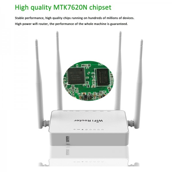 støj spole Hvor Routeur WiFi sans fil d'origine WE1626 pour Modem USB 3G 4G avec 4 antennes  externes 802.11g 300Mbps Point d'accès openWRT/Omni